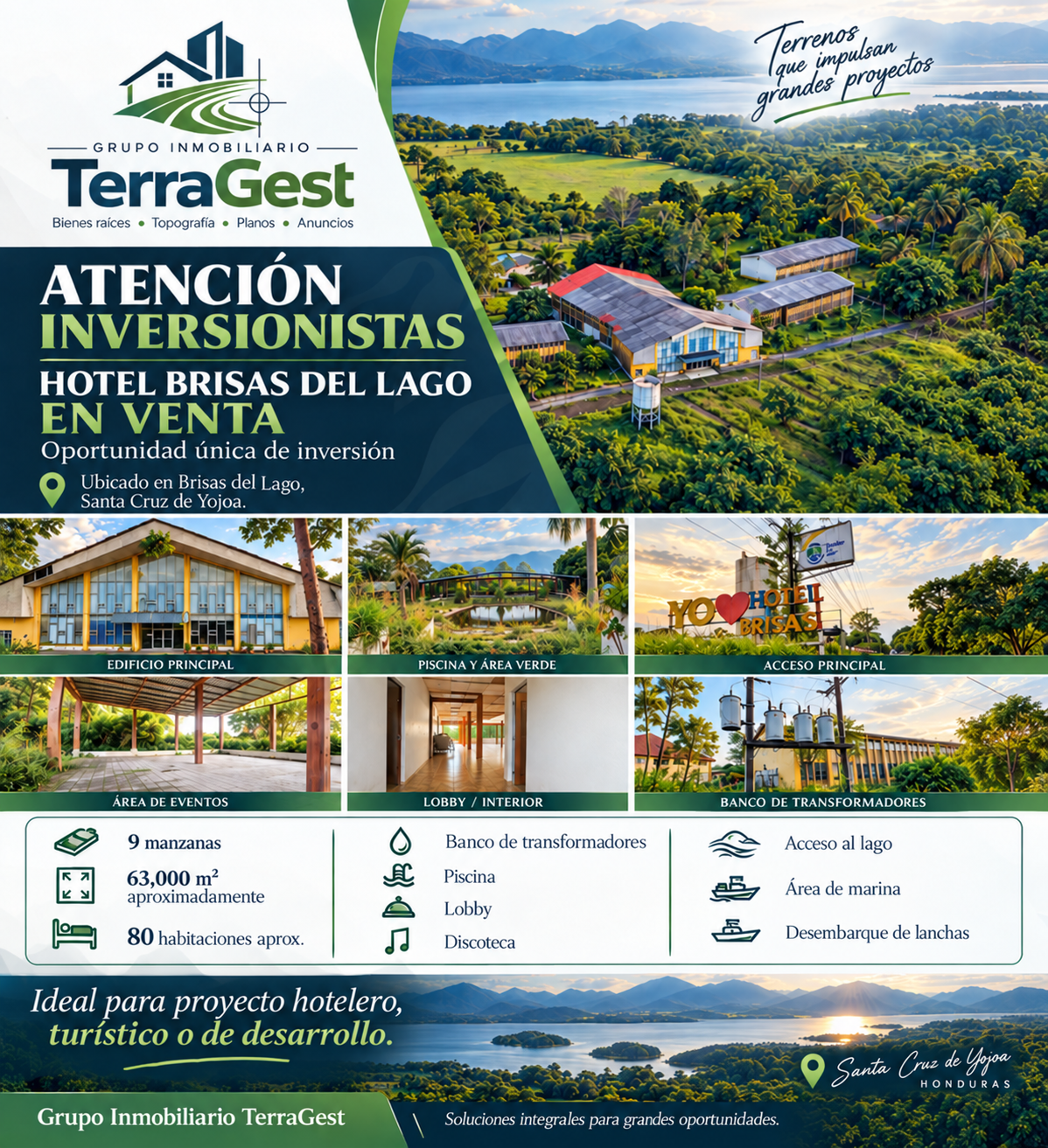 🏨🌴 HOTEL BRISAS DEL LAGO EN VENTA 🌴🏨